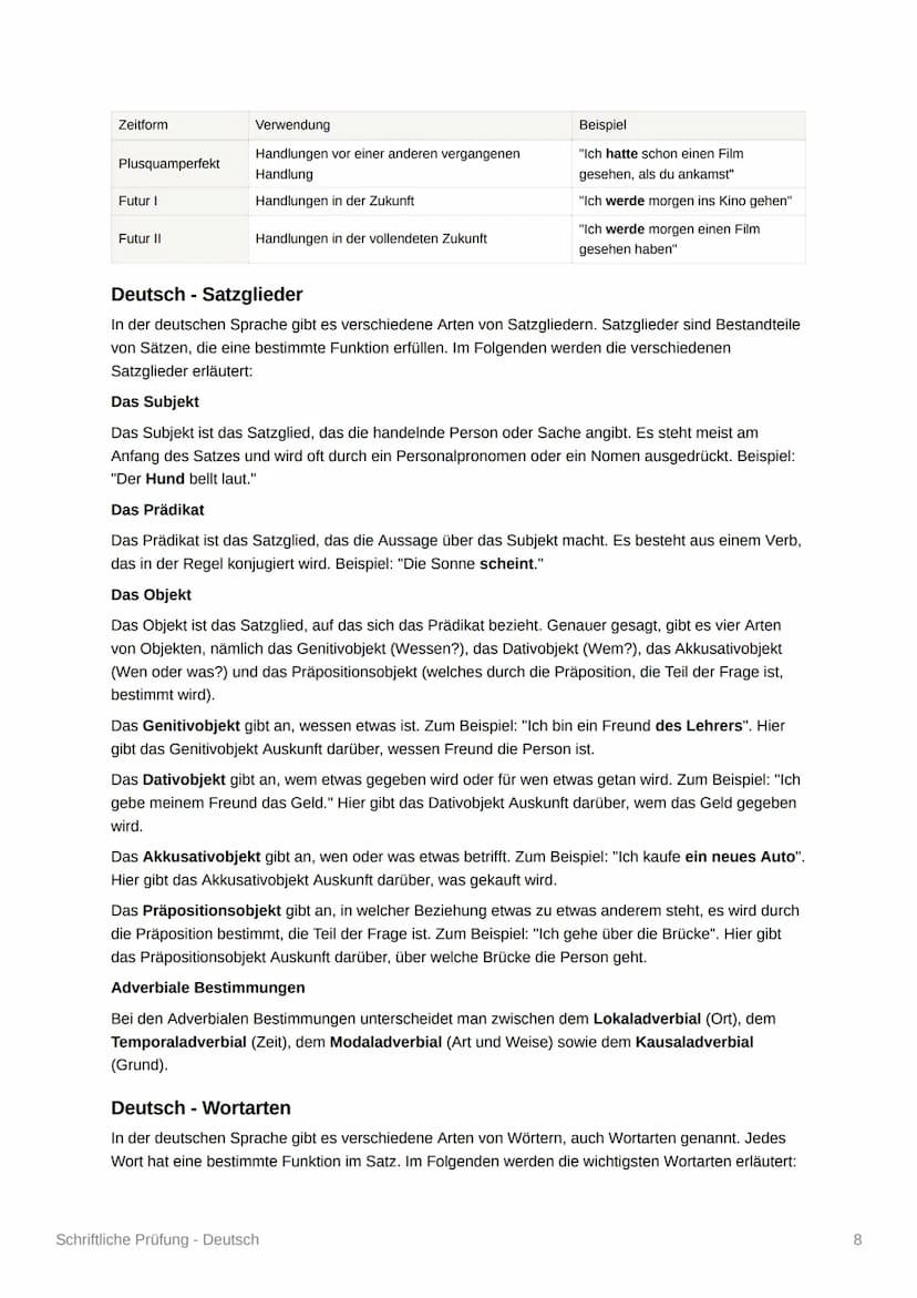 Schriftliche Prüfung - Deutsch
Blackbird - Zusammenfassung
Kapitel 1: Mitte August - S. 5-11
Der fünfzehnjährige Morten Schuhmacher, genannt