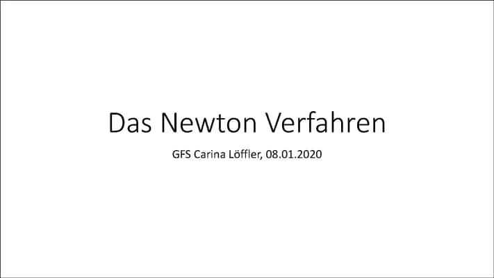 Know Newton Verfahren  thumbnail