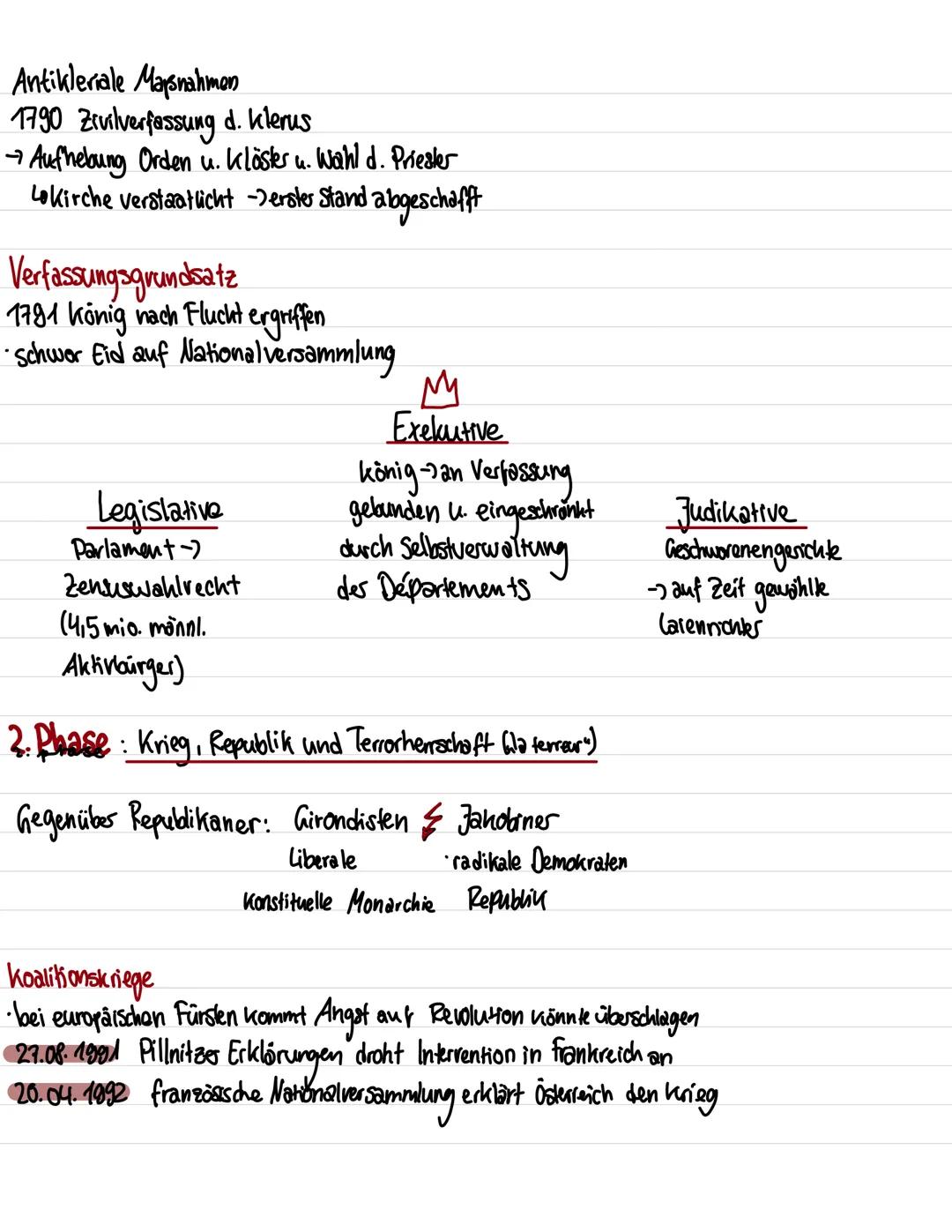 W FRANZOSISCHE REVOLUTION
DER AUFBRUCH IN DIE MODERNE
Politische & Gesellschaftliche Gründe
· König, Adel u. heisflichkeit nicht bereit Priv