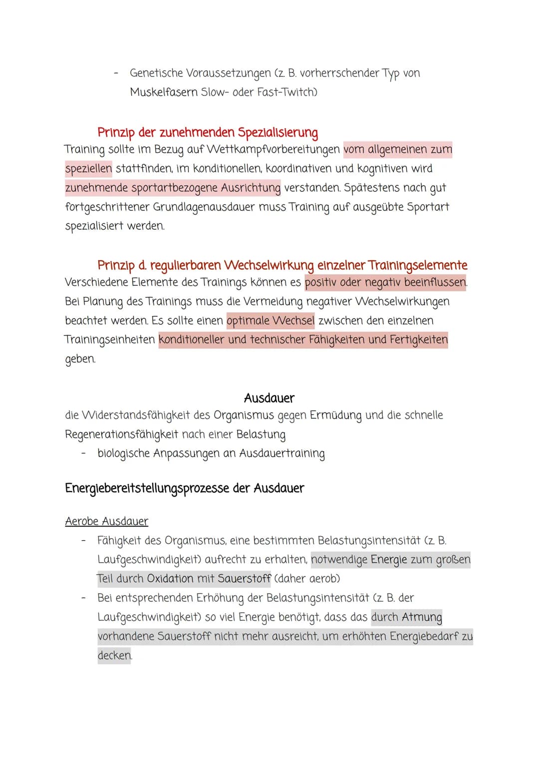 allgemeine Gesetzmäßigkeiten des Trainings
1. Qualitätsgesetz: spezifische Reize =spezifische Anpassungsreaktionen
2. Homöostase (Heterostas