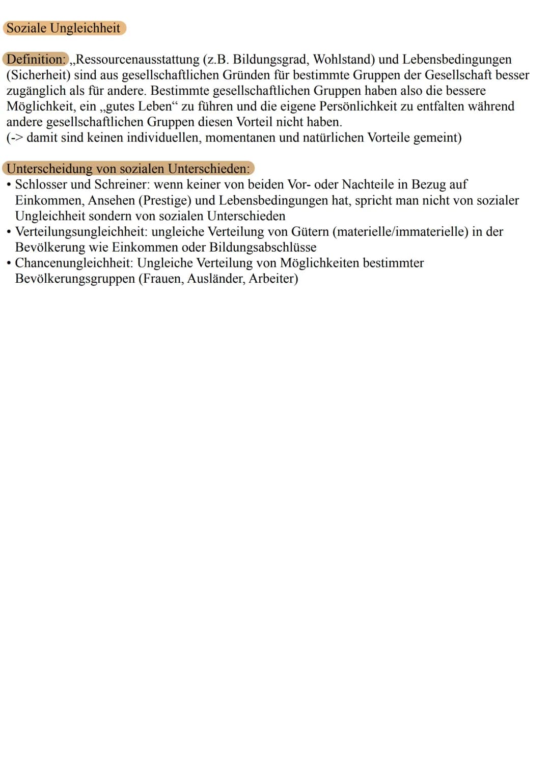 SoWi-LK, Q2, 1.Quartal
Soziale Ungleichheit Sozialstaat
Definition: Rechte und staatliche Institutionen mit den Zielen:
Verringerung von (so