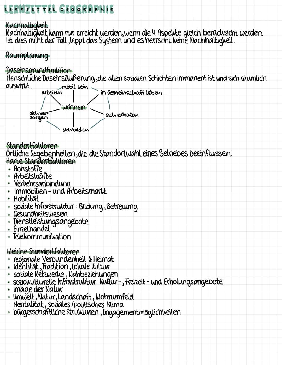 LERNZETTEL GEOGRAPHIE
Basiskonzepte
Was sind Basiskonzepte ?
→grundlegende, nachvollziehbare Leitideen des fachlichen Denkens
→Stellen als s