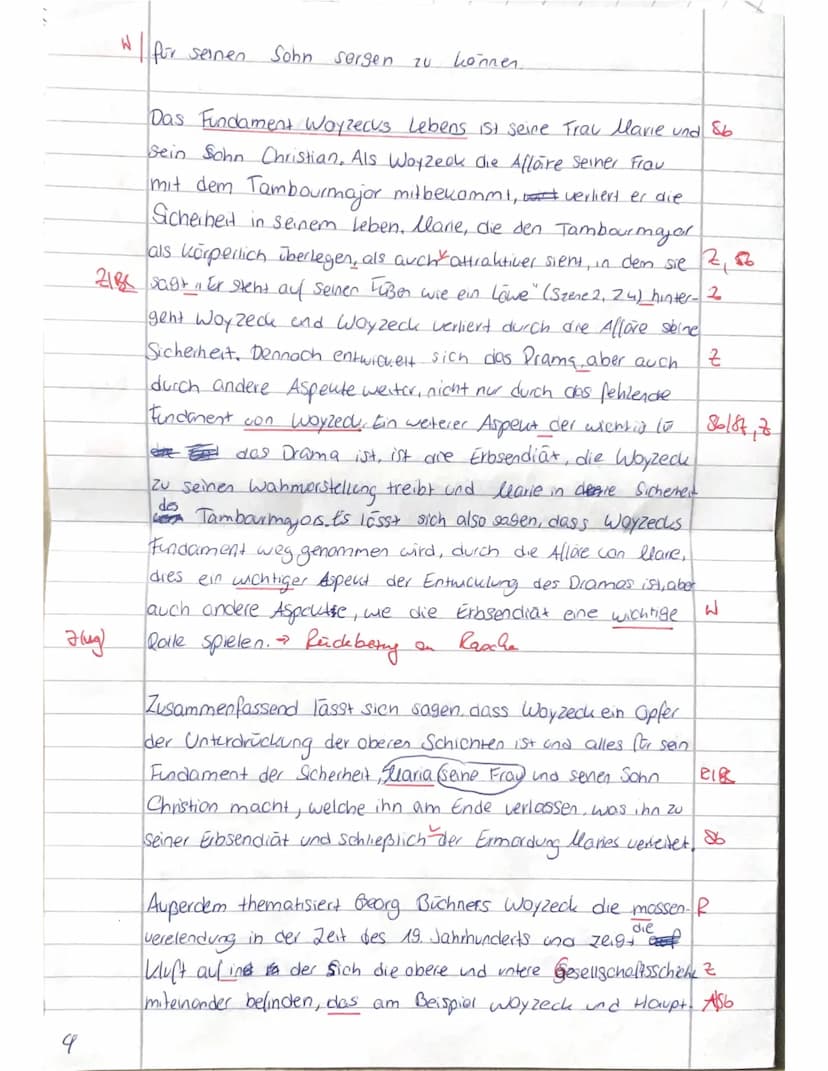 1
2
3
4
5
6
9
10
11
12
13
14
teilweise
Ich finde es wichtig, dass wir Woyzeck nicht nur als Opfer wahrnehmen. Er besitzt viele Eigenschaften