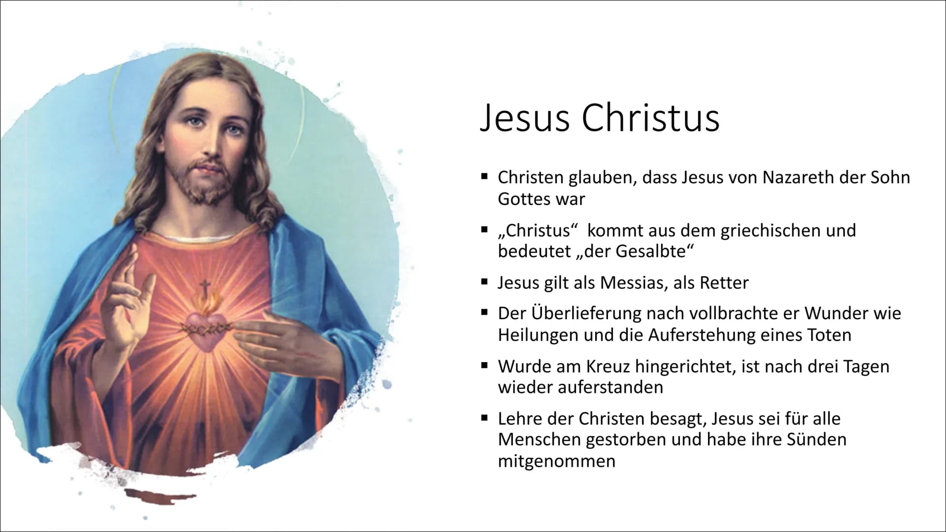 
<p>Das Christentum entstand im heutigen Staat Israel im ersten Jhd. nach Chr. aus dem Judentum. Jesus war Jude und verbreitete seinen Glaub