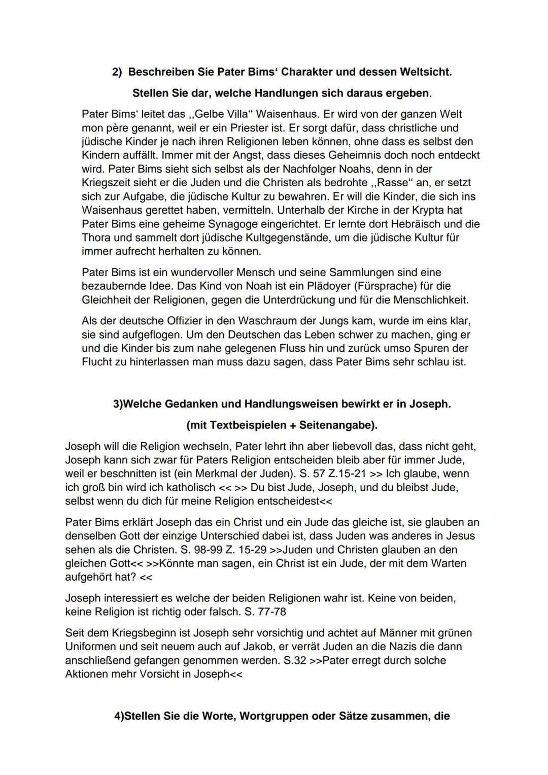 Milu Säuberlich
FOSW20E1
Eric-Emmanuel Schmitt
Das Kind
von
Noah Leseauftrag
Eric Emmanuel Schmitt
1) Fassen Sie den Inhalt der Erzählung mi