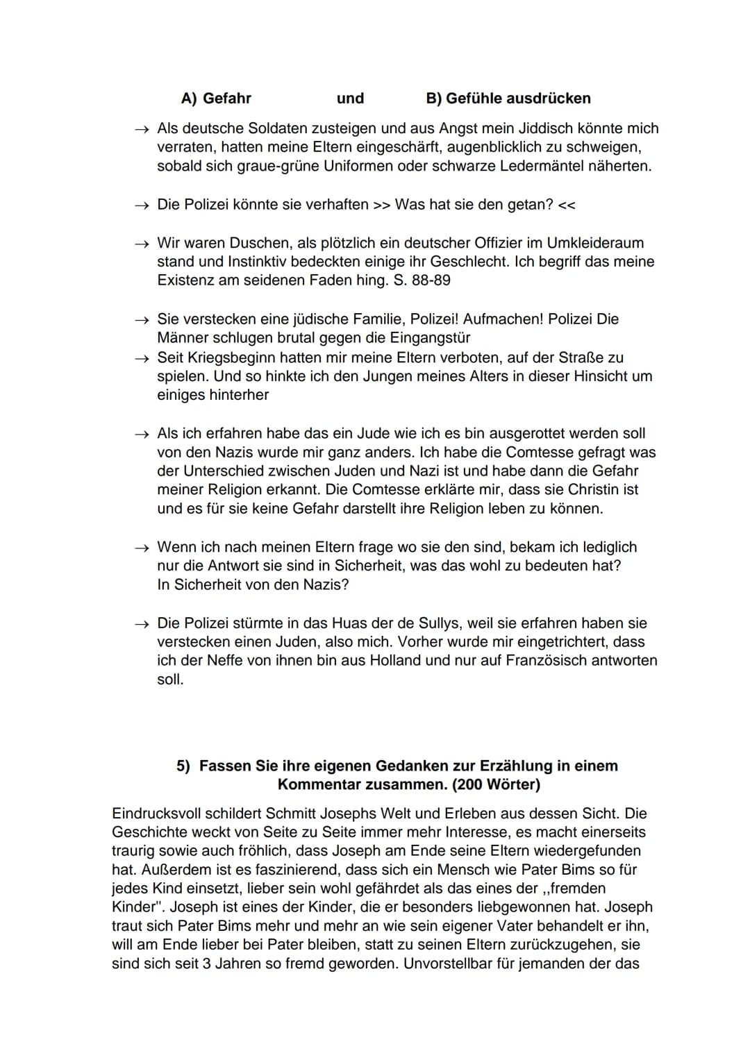 Milu Säuberlich
FOSW20E1
Eric-Emmanuel Schmitt
Das Kind
von
Noah Leseauftrag
Eric Emmanuel Schmitt
1) Fassen Sie den Inhalt der Erzählung mi