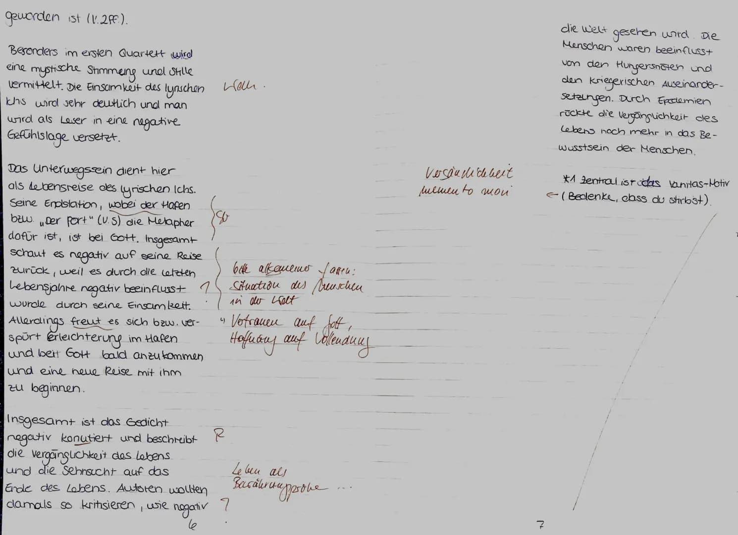 ital. Sonett
Schweif
reim,
Aufgabenstellung:
1. Analysieren Sie das Gedicht ,,Abend" von Andreas Gryphius. (33 Punkte)
2. Analysieren Sie da