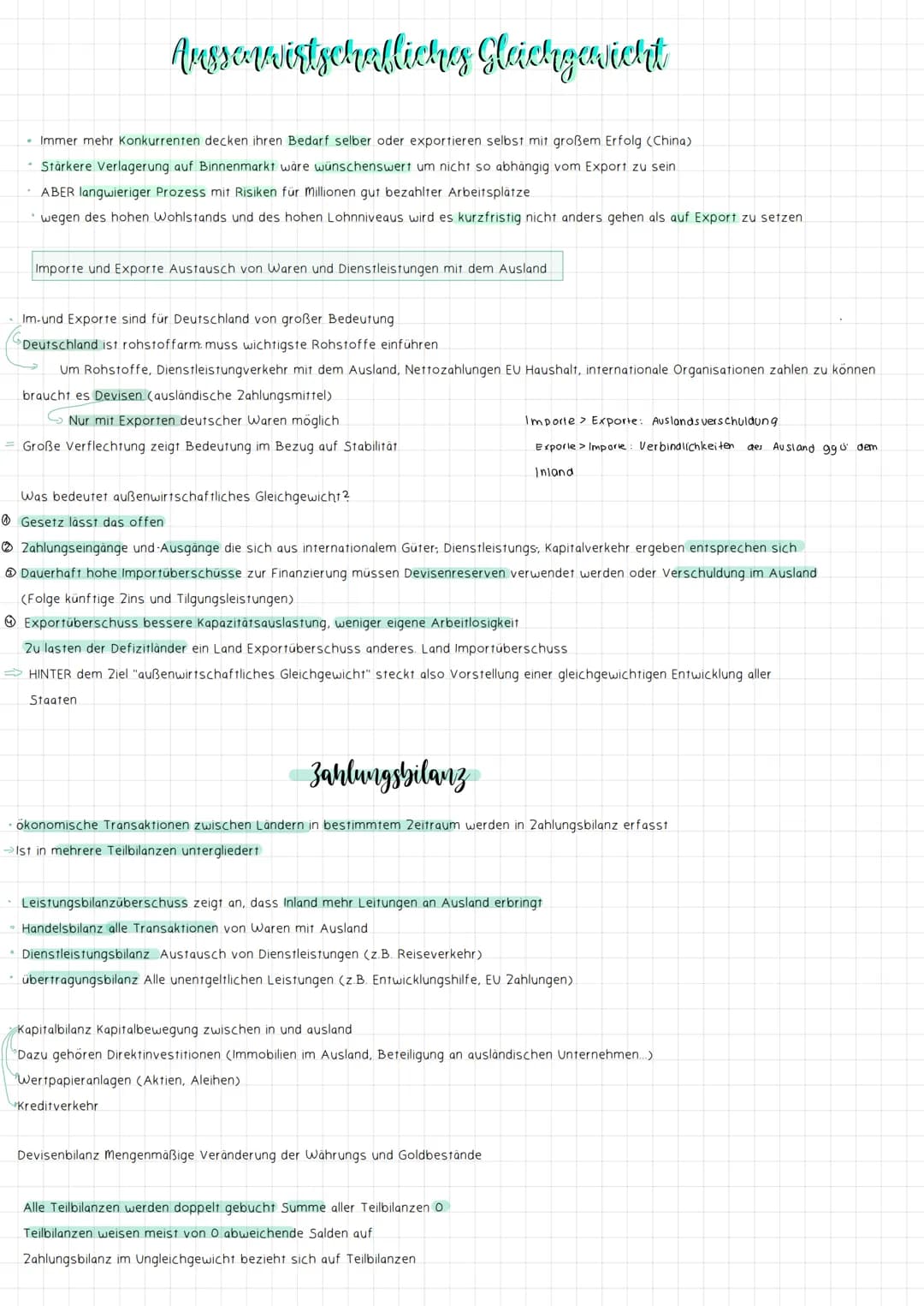 Aussenwirtschafliches Gleichgewicht
• Immer mehr Konkurrenten decken ihren Bedarf selber oder exportieren selbst mit großem Erfolg (China)
•