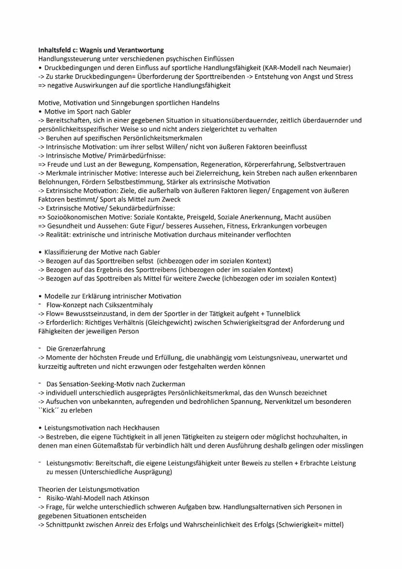 Sport Abitur NRW 2024
Inhaltsfeld a: Bewegungsstruktur und Bewegungslernen
Prinzipien und Konzepte des motorischen Lernens
Informationsaufna