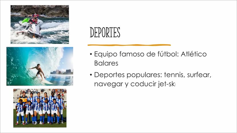 ISLAS BALEARES CONTENIDO
●
●
●
●
Datos basicos
Atractivos específicos de eso región
El paisaje
Actividades culturales
Deportes
Viaje de ida 