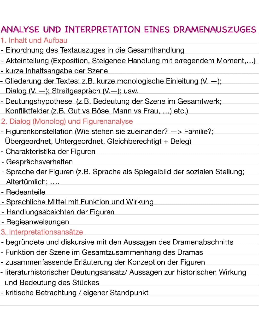 Analyse und Interpratation eines Dramenauszuges