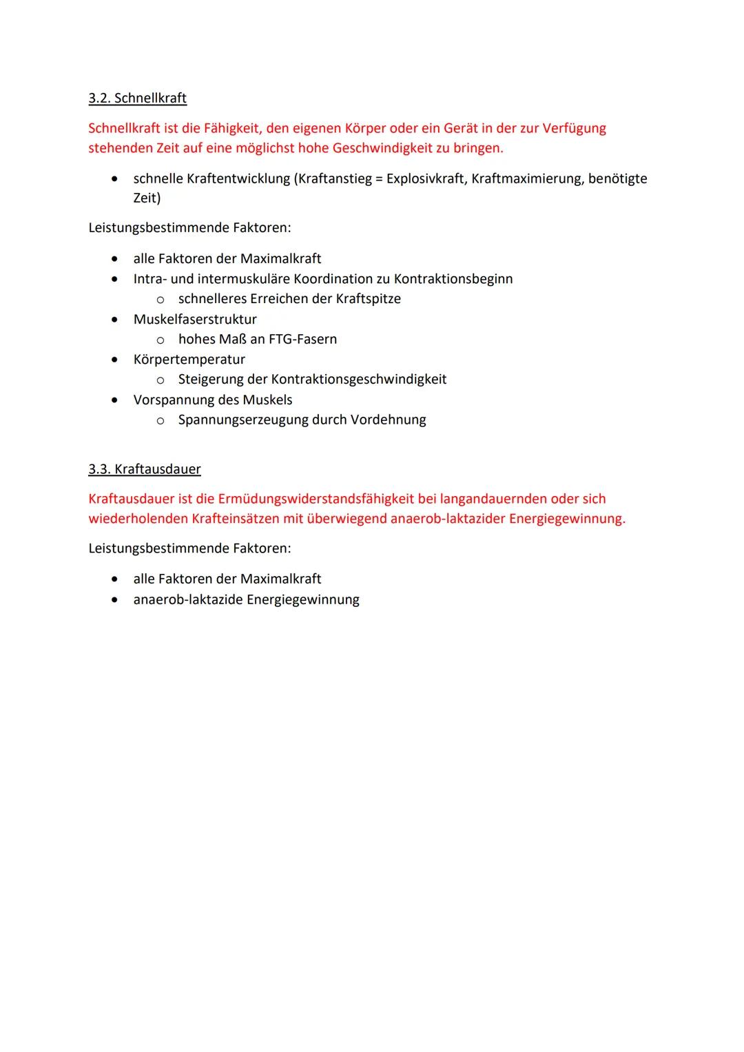 Kraft
1. Bedeutung der Kraft
Kraft im biologischen Sinne ist die Fähigkeit des Nerv-Muskelsystems, durch Muskeltätigkeit
Widerstände zu über