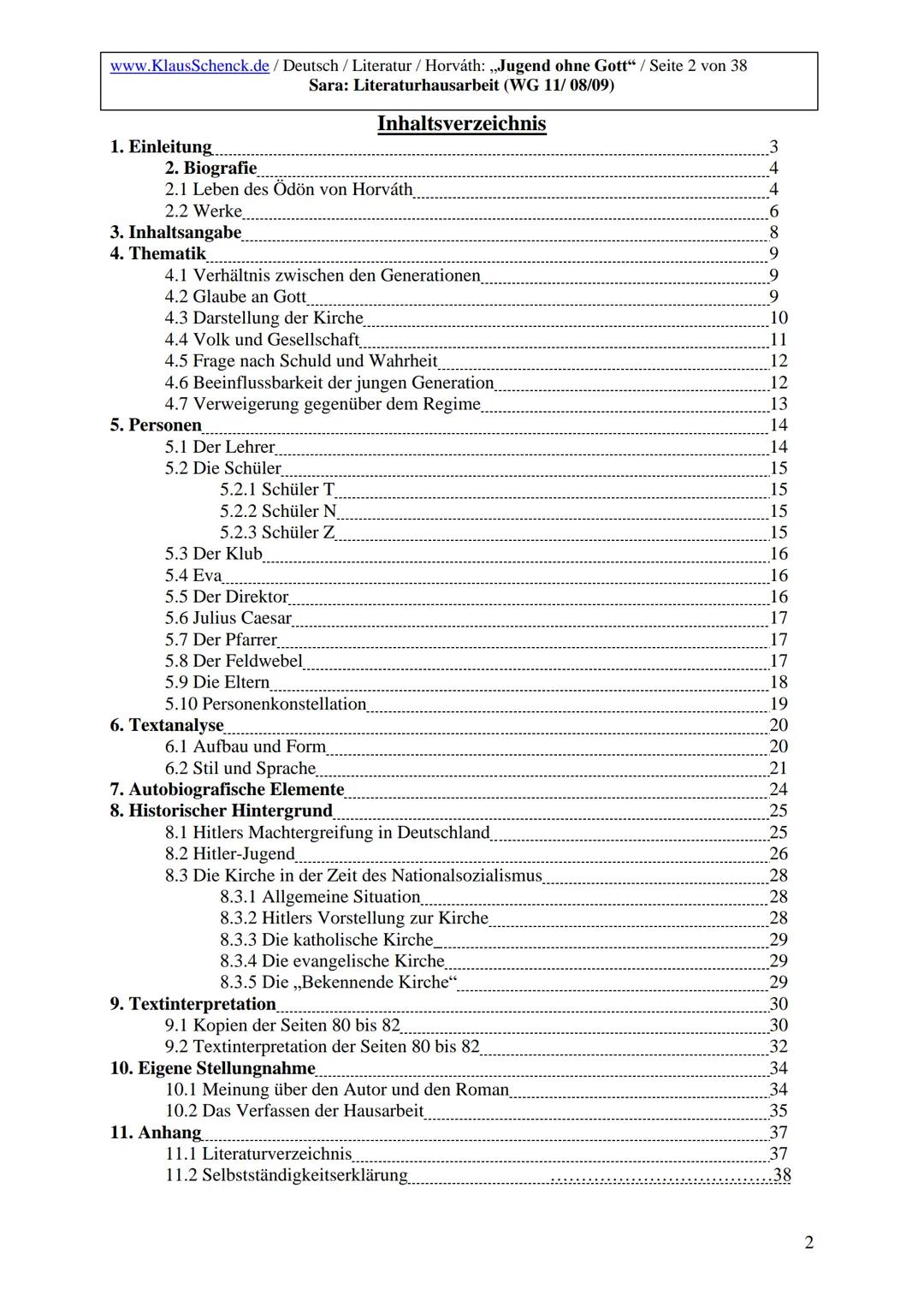 Jugend ohne Gott: Zusammenfassung, Charakterisierung und wichtige Motive
