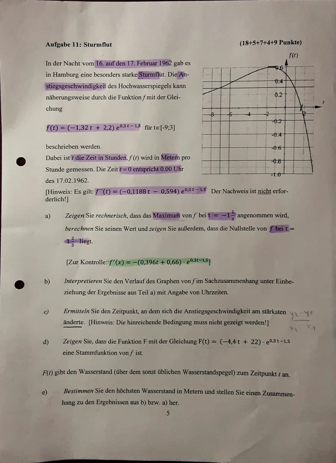 Dr. A)
a
b
Taschenrechner freier Teil
V
f(x) = (2x ³ + 5) x ²
f(x)-6x². x² + 2x³+5)2x
f(x) = 7x² + 2x³ + 10 x
f'(x) = 2x³ + 7x² +10x
U
V
f(x