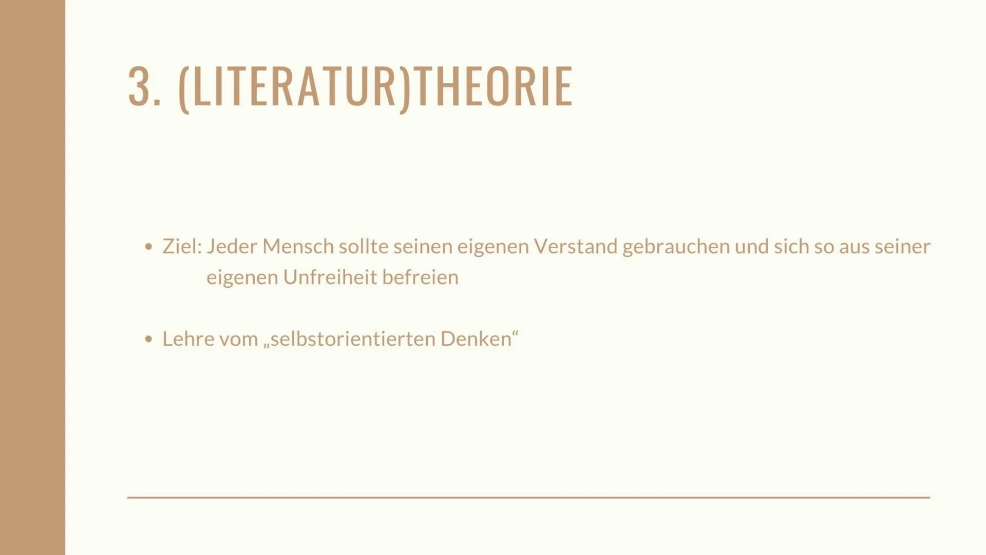 A
DIE LITERARISCHE
EPOCHE DER
AUFKLÄRUNG
Schuljahr
Referent: BEGRIFFSDEFINITION
• Begriff „Aufklärung": untrennbar mit der
●
Metaphorik des 