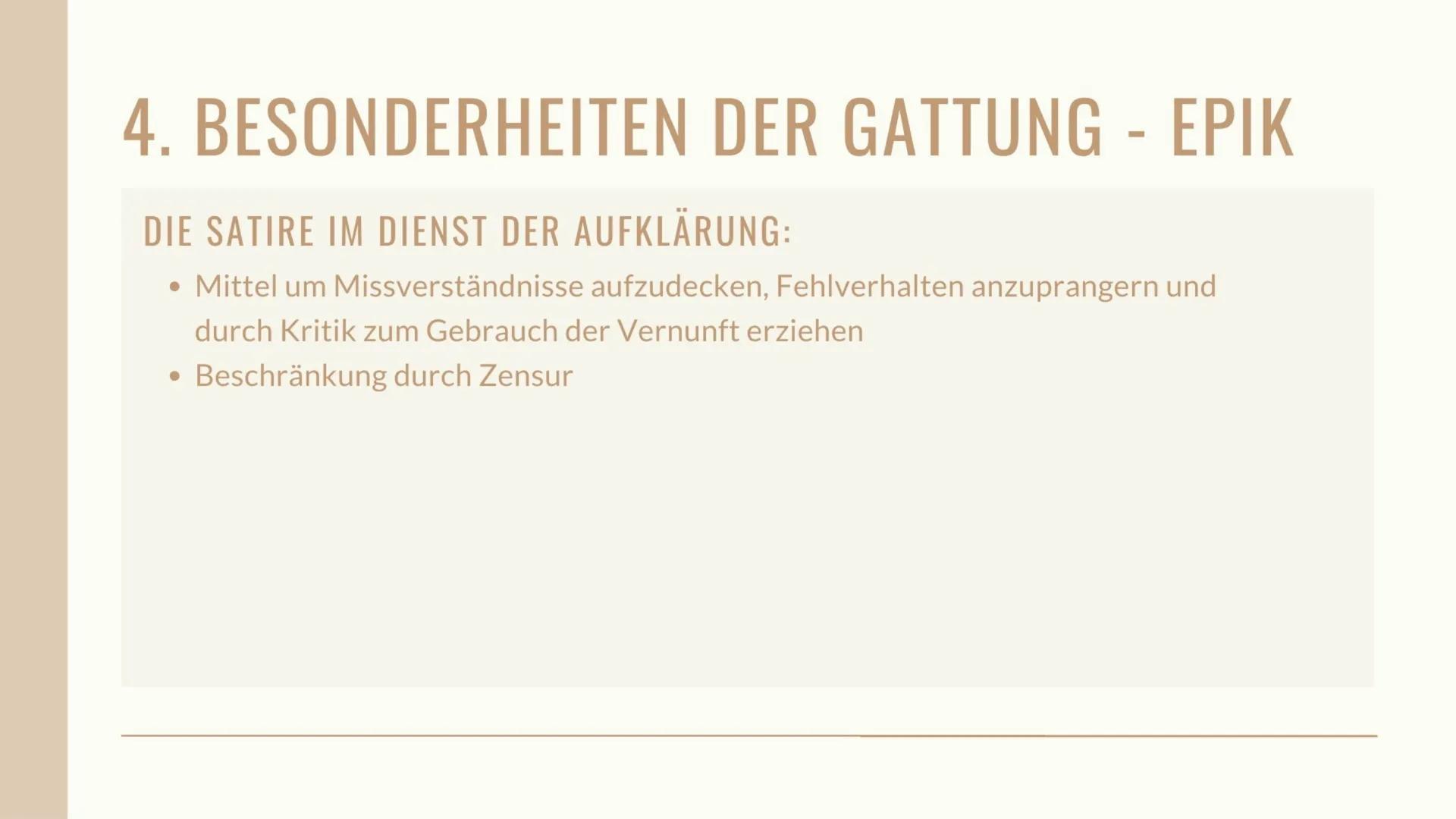 A
DIE LITERARISCHE
EPOCHE DER
AUFKLÄRUNG
Schuljahr
Referent: BEGRIFFSDEFINITION
• Begriff „Aufklärung": untrennbar mit der
●
Metaphorik des 