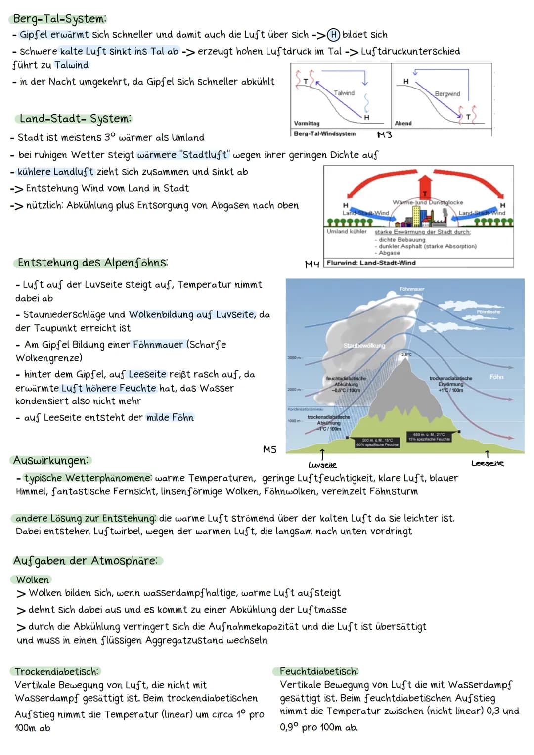 Erdkunde Klausur Lernzettel MSS ₁
Hoch und Tiefdruckgebiete
- wegen unterschiedlicher Beschaffenheit der Erdoberfläche und Geländeformen, wi