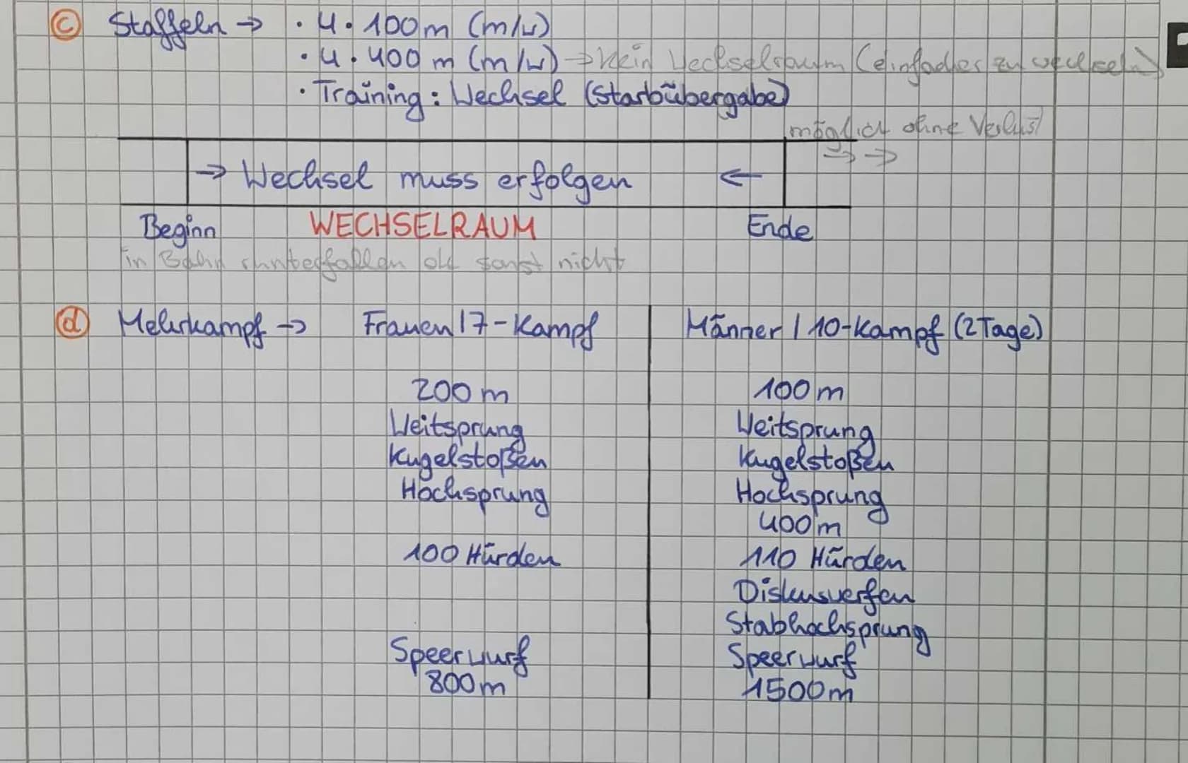 Leichtathletik
@ Allgemein: • im antiken Griechenland Bestandteil
geschichte.
heute
von Wettkampfen -> Olympische Spiele (500 v. Chr.)
Saufe