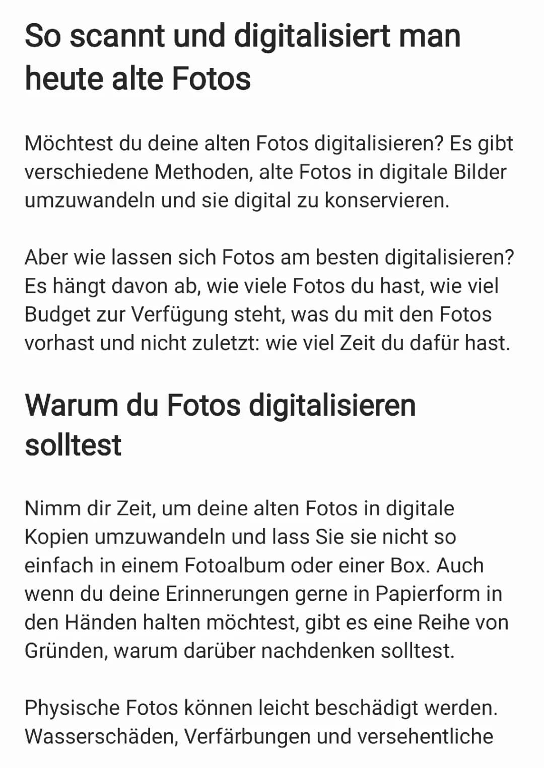 Fotos Digitalisieren 