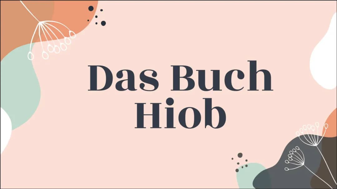 Die Hiob Geschichte: Zusammenfassung und Antworten für Kinder