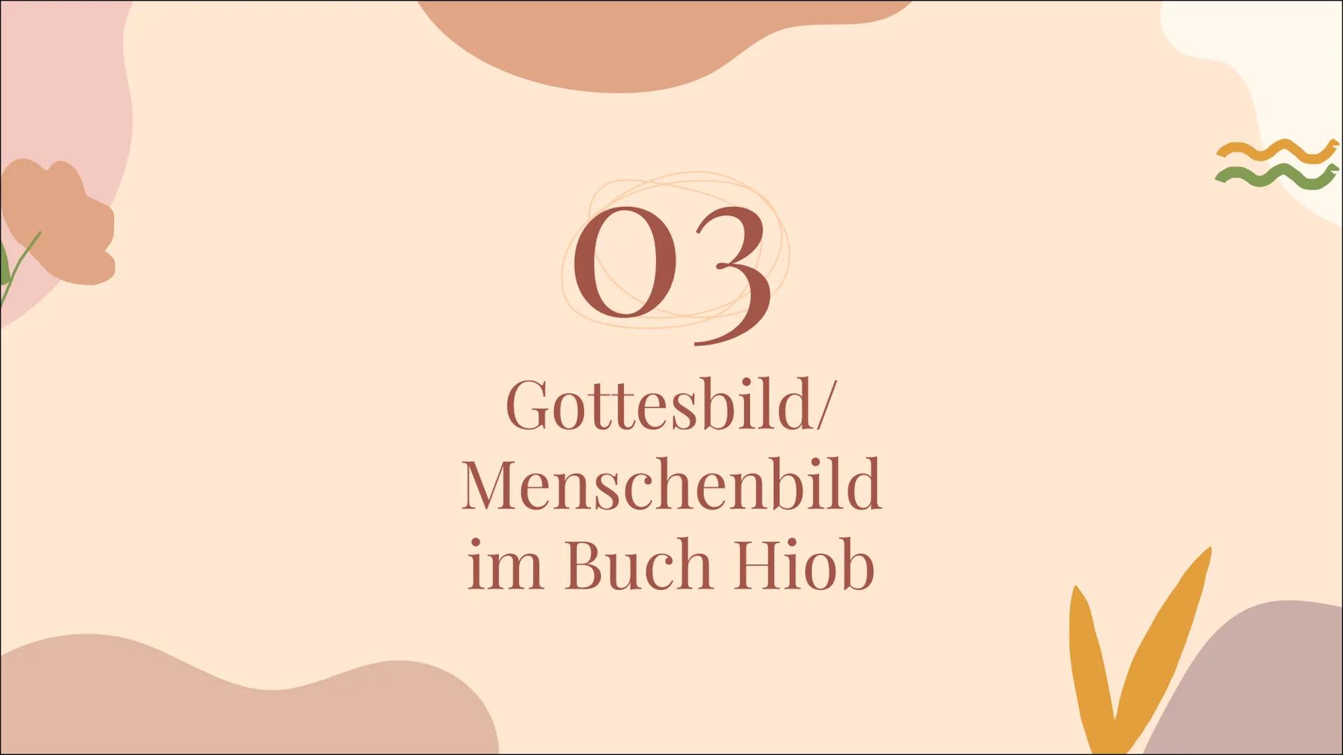 6060
Das Buch
Hiob
098909
000000 Allgemeines zum Buch
Entstehung
01 Hintergründe
Verordnung
Gliederung
Aufbau & Handlung
02 Prolog
Hauptteil