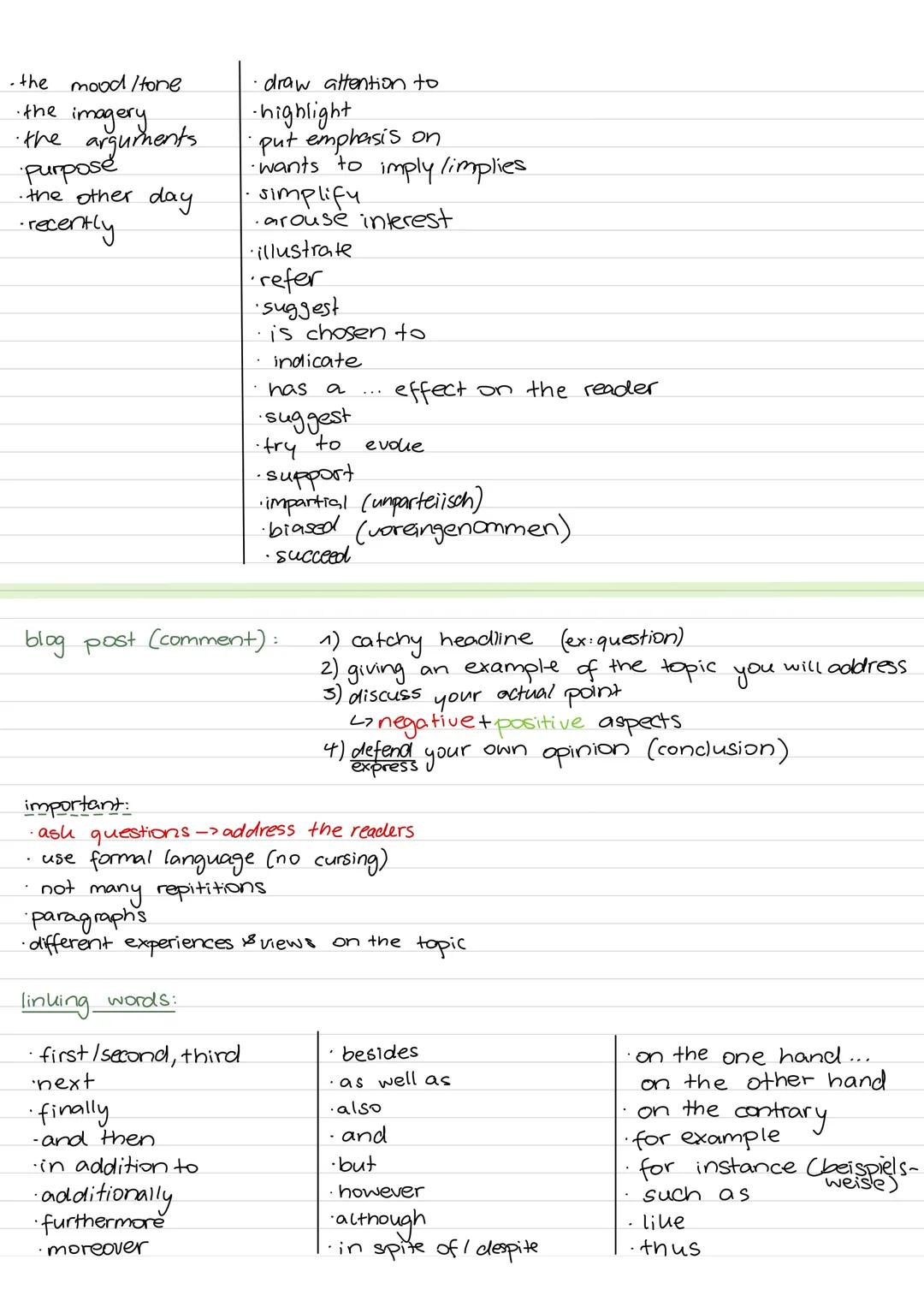 SUMMARY-ANALYSIS - BLOG POST - EXPRESSIONS
Summary:
introduction:
The
and
terms:
important information:
(text type) (title) that was publish