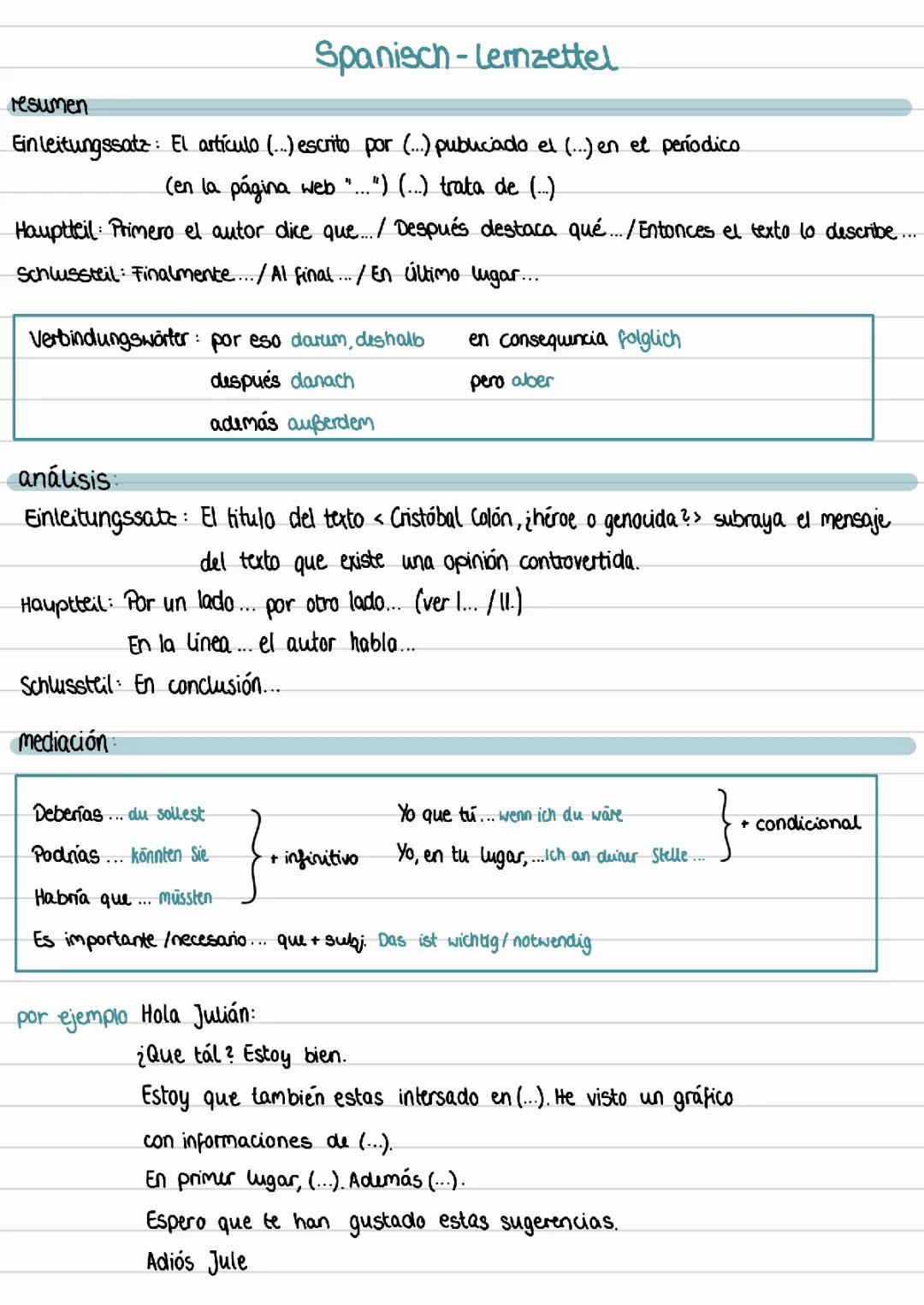 resumen, análisis y mediación 