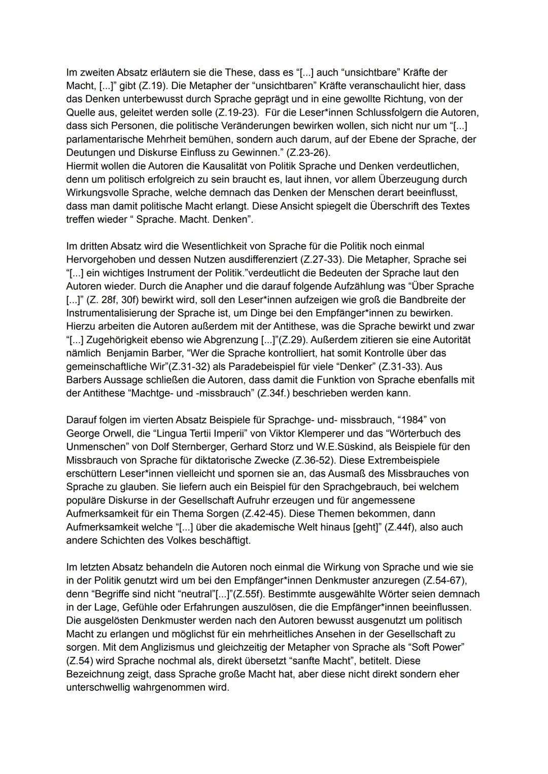 # Ablauf Sachtextanalyse

Einleitung:
Was wäre, wenn wir keine Sprache hätten, könnten wir dann denken oder ist das denken ohne unmöglich? D