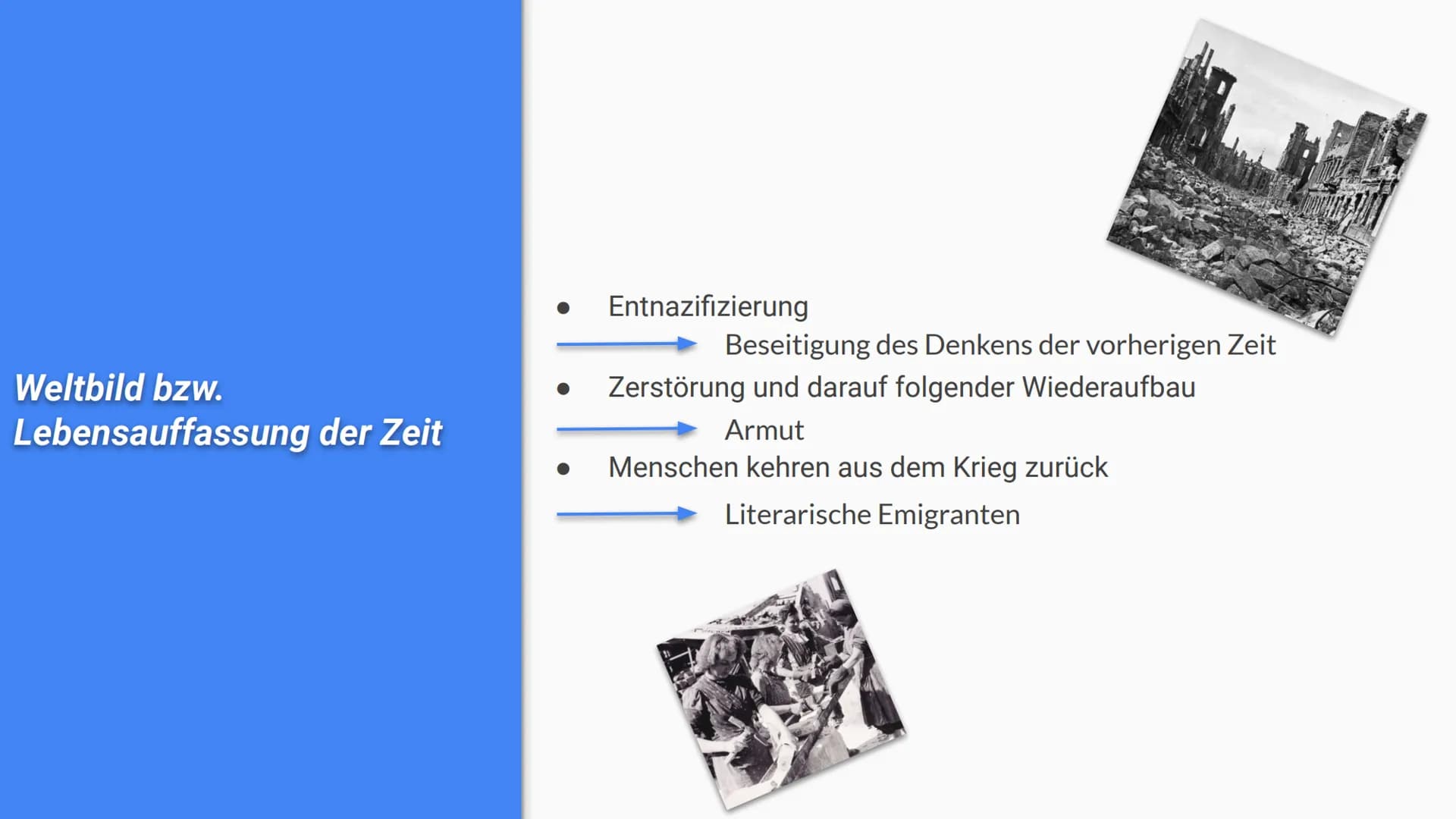 LYRIK DER DDR
Alea, Dana, Johanna, Erik INHALTSVERZEICHNIS
1.
2.
3.
4.
5.
6.
Allgemein geschichtlicher/politischer Hintergrund
Weltbild bzw.