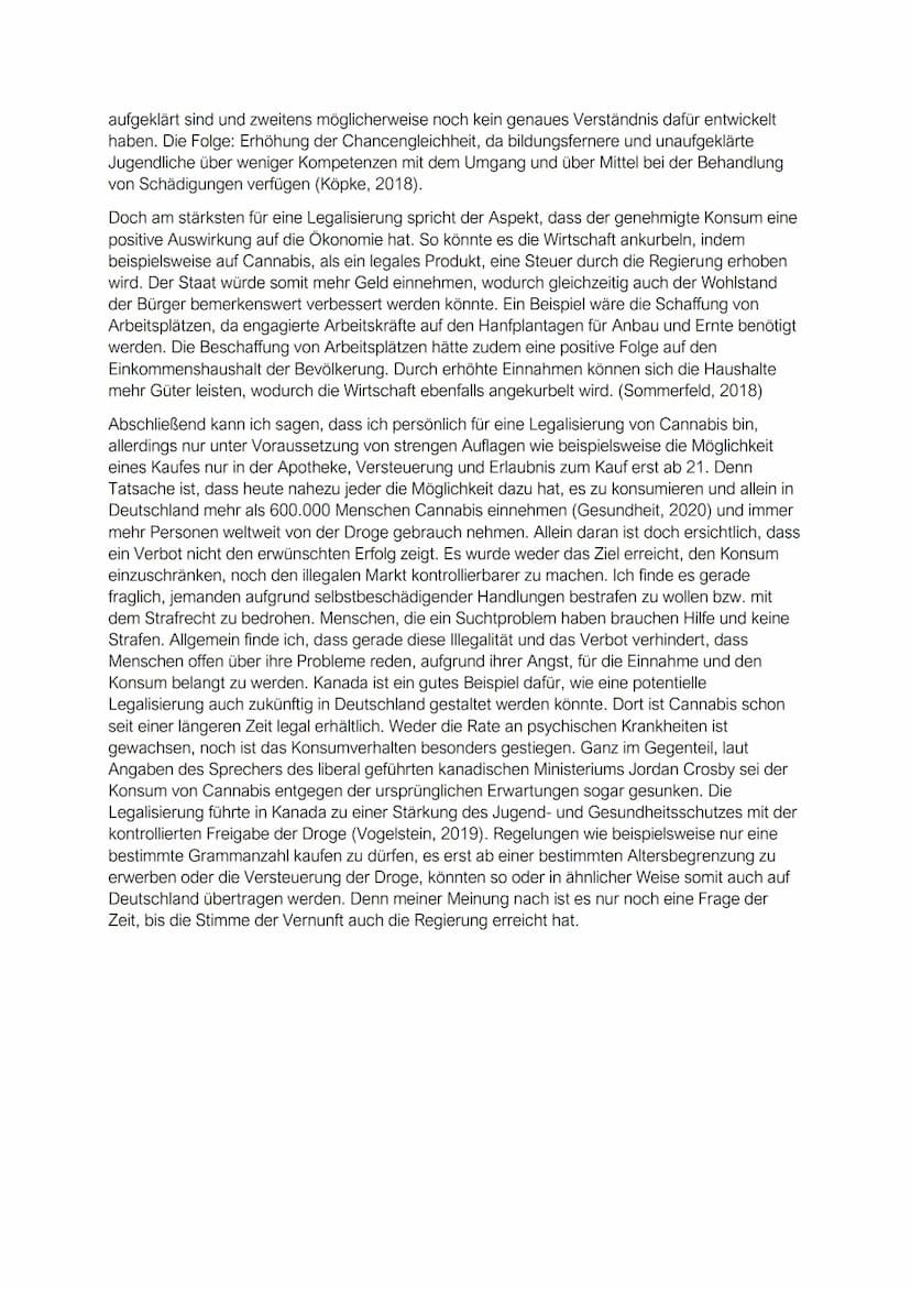 Stoffsammlung
Pro
Legalisierung hilft Drogenkonsum einzudämmen
Beispiel: Menschen haben Freiheit zu
entscheiden, welche Drogen sie einnehmen