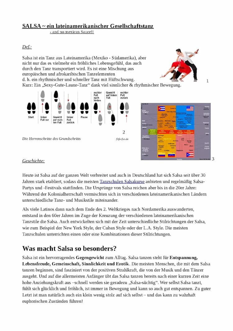 Know Salsa Referat/ Handout thumbnail