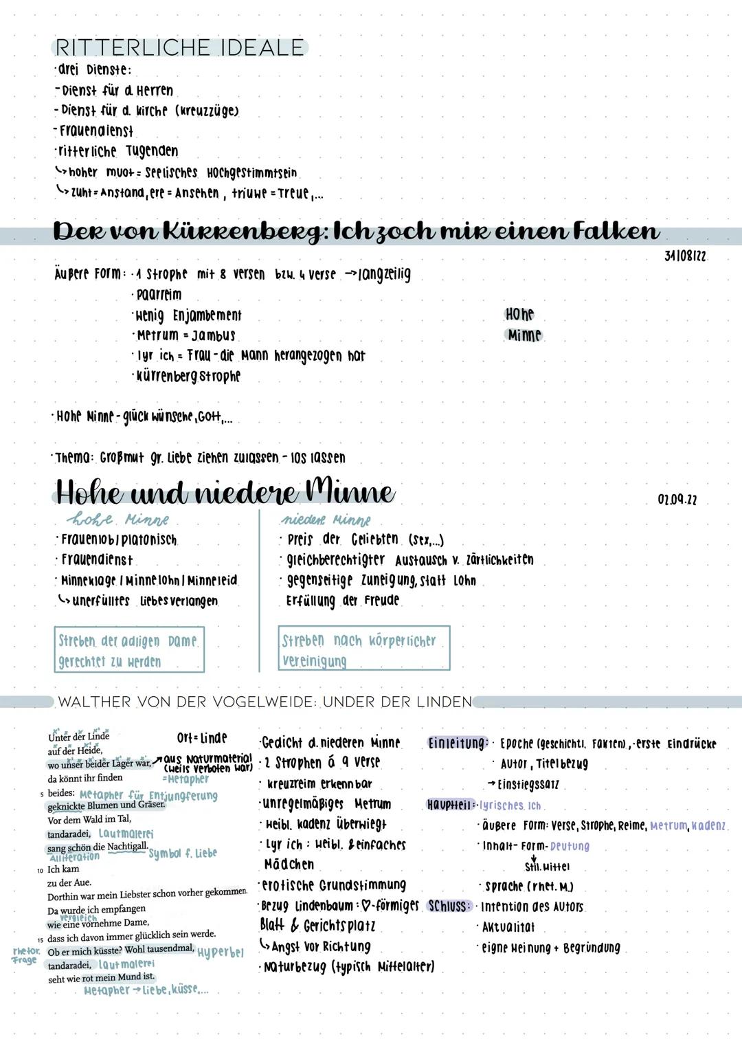 1. Mittelalter MITTELALTER
1). HISTORISCHE GRUNDLAGEN
politisch:
Lehenssystem (König als Lehnsherr, Fürsten ais vasallen - zur Gefolgschaft 
