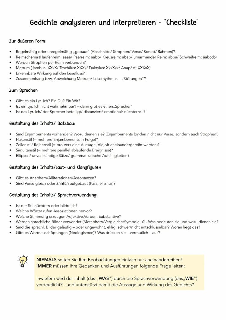 Know Gedichtsanalyse schreiben  thumbnail