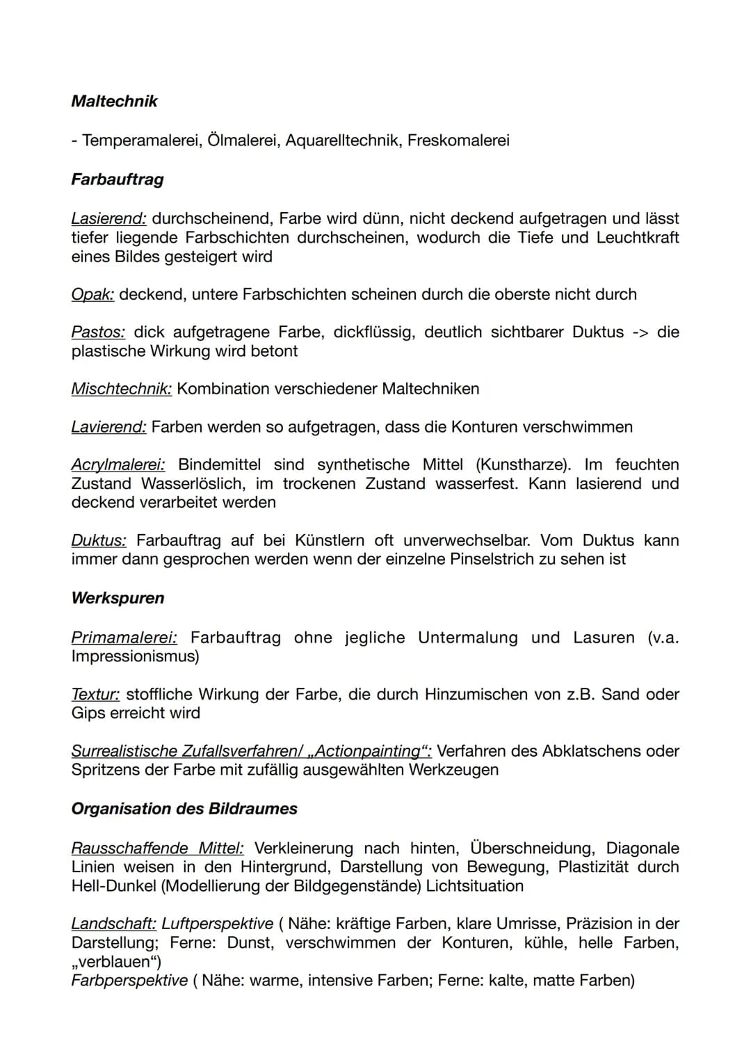 Farbe als Gestaltungsmittel
Farbkonzept:
Koloristisch: beruht auf einer buntfarbigen Farbwahl und setzt Farbe bzw. Farbkontraste
als vorrang