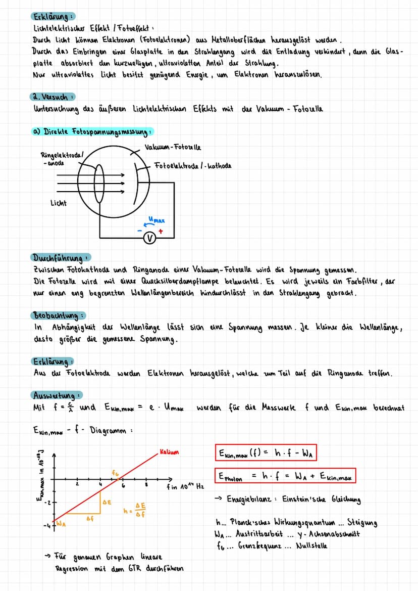 Lernzettel Physik LZK (16.12.2021)
Quantenobjekte
1) Elektronen beugungsröhre
Aufbau:
+ O
U
Elektronenwolke
leeeeeee
Grafitfolie Röhre
evaku