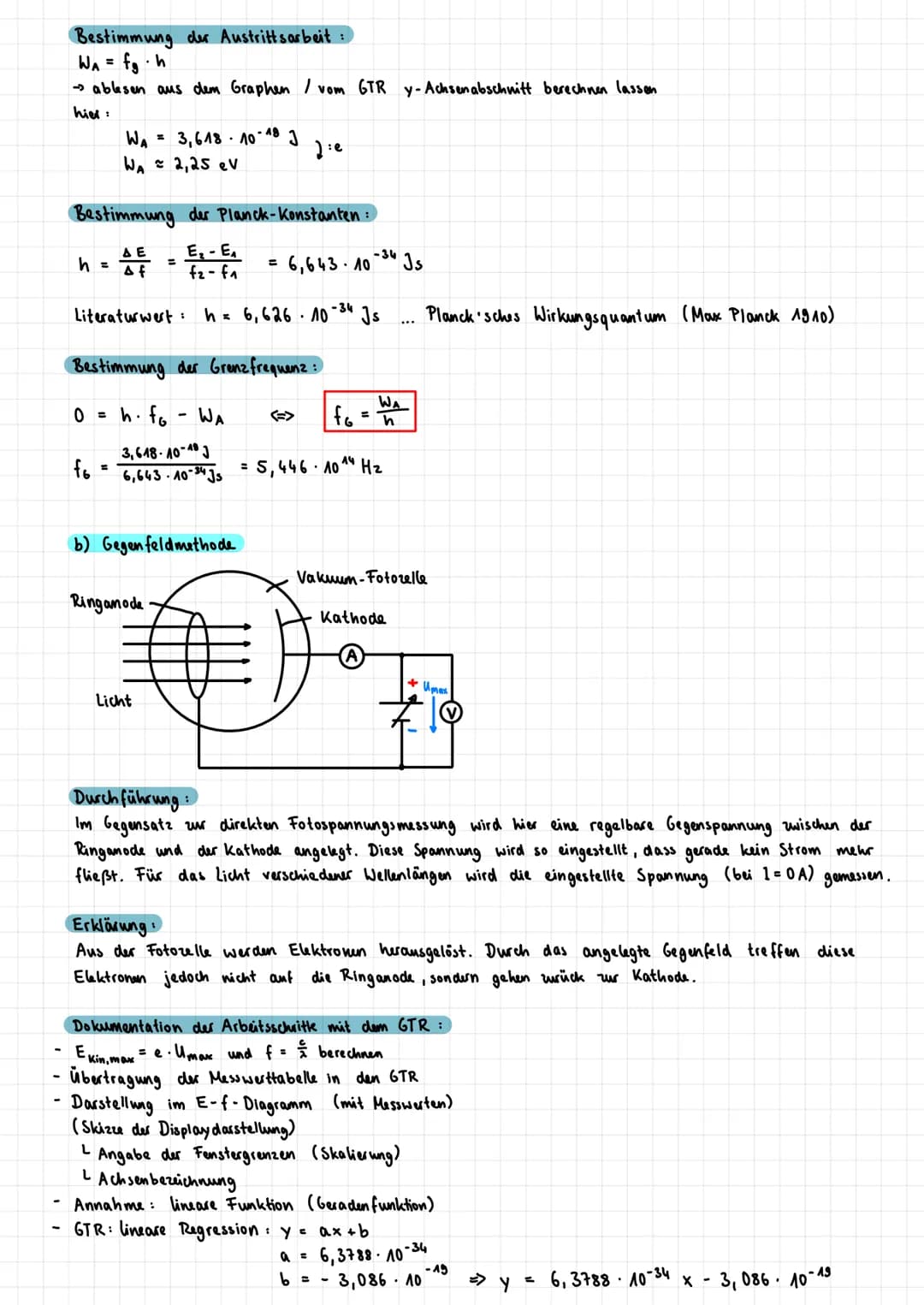 Lernzettel Physik LZK (16.12.2021)
Quantenobjekte
1) Elektronen beugungsröhre
Aufbau:
+ O
U
Elektronenwolke
leeeeeee
Grafitfolie Röhre
evaku