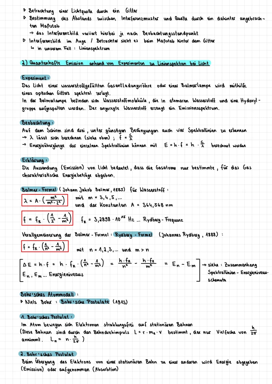 Lernzettel Physik LZK (16.12.2021)
Quantenobjekte
1) Elektronen beugungsröhre
Aufbau:
+ O
U
Elektronenwolke
leeeeeee
Grafitfolie Röhre
evaku