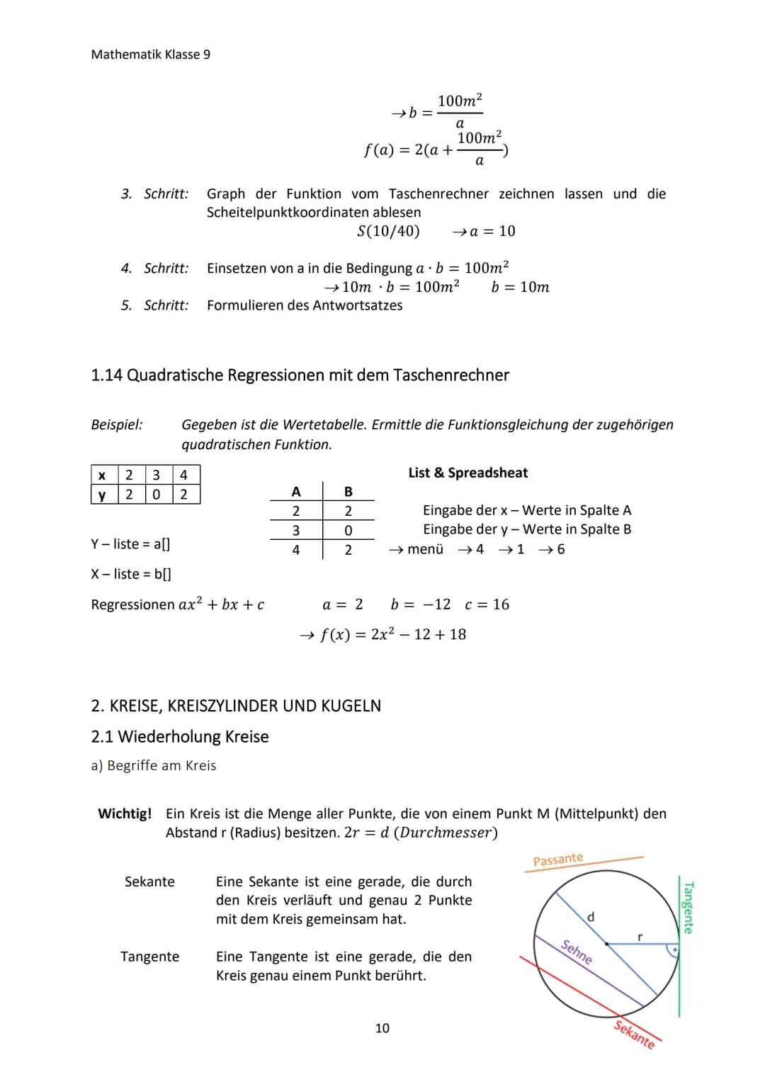 Mathematik Klasse 9
1. POTENZIEREN, RADIZIEREN UND POTENZGESETZTE
1.1 Wiederholung der Grundlagen
Wichtig!
Beispiel:
Wichtig!
Beispiel:
Beac