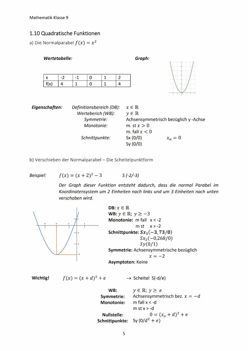 Mathematik Klasse 9
1. POTENZIEREN, RADIZIEREN UND POTENZGESETZTE
1.1 Wiederholung der Grundlagen
Wichtig!
Beispiel:
Wichtig!
Beispiel:
Beac