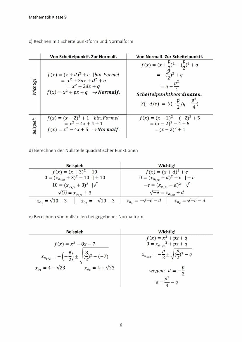 Mathematik Klasse 9
1. POTENZIEREN, RADIZIEREN UND POTENZGESETZTE
1.1 Wiederholung der Grundlagen
Wichtig!
Beispiel:
Wichtig!
Beispiel:
Beac