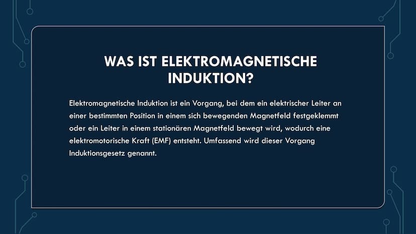 ELEKTROMAGNETISCHE
INDUKTION
VON NISANUR KÜTÜK & RAWAN EMAD INHALTSVERZEICHNIS
• Was ist elektromagnetische Induktion?
• Die Entdecker
• Wer