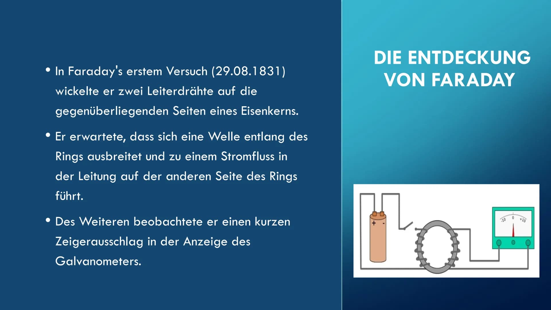 ELEKTROMAGNETISCHE
INDUKTION
VON NISANUR KÜTÜK & RAWAN EMAD INHALTSVERZEICHNIS
• Was ist elektromagnetische Induktion?
• Die Entdecker
• Wer