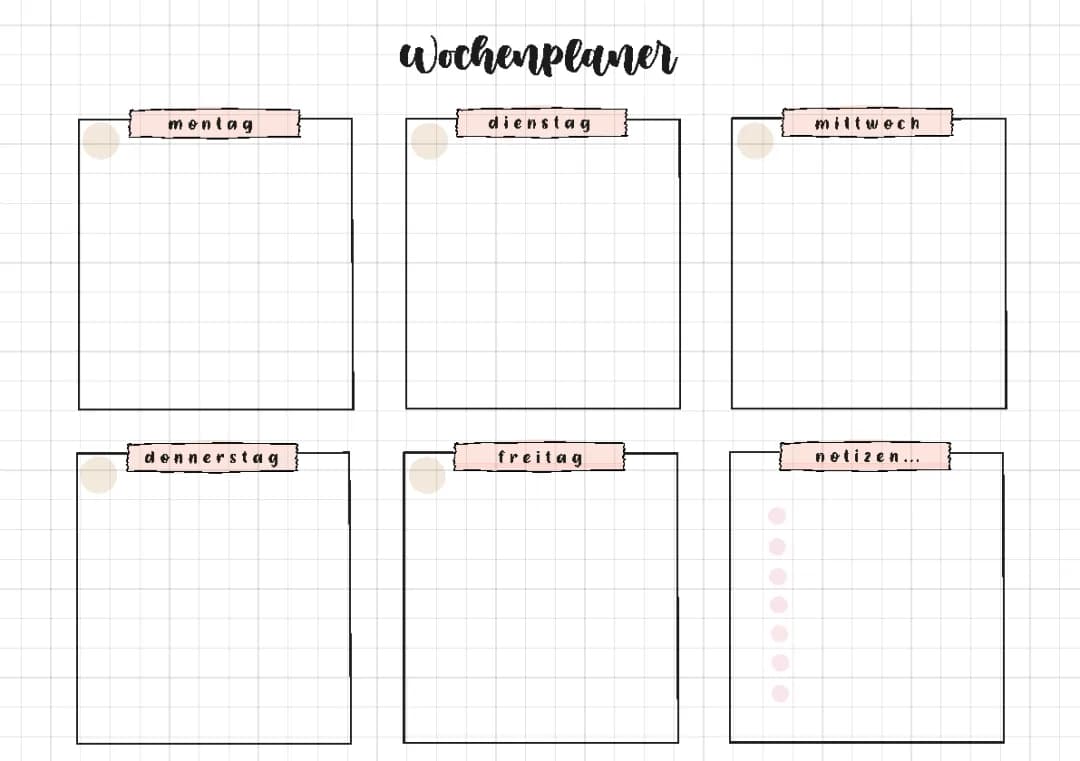 Goodnotes - Wochenplaner, Hausaufgabenplaner