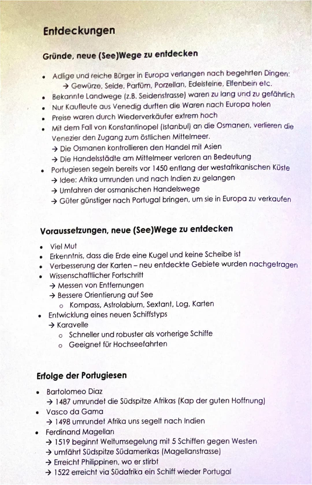 Die Europäer suchen neue Wege 