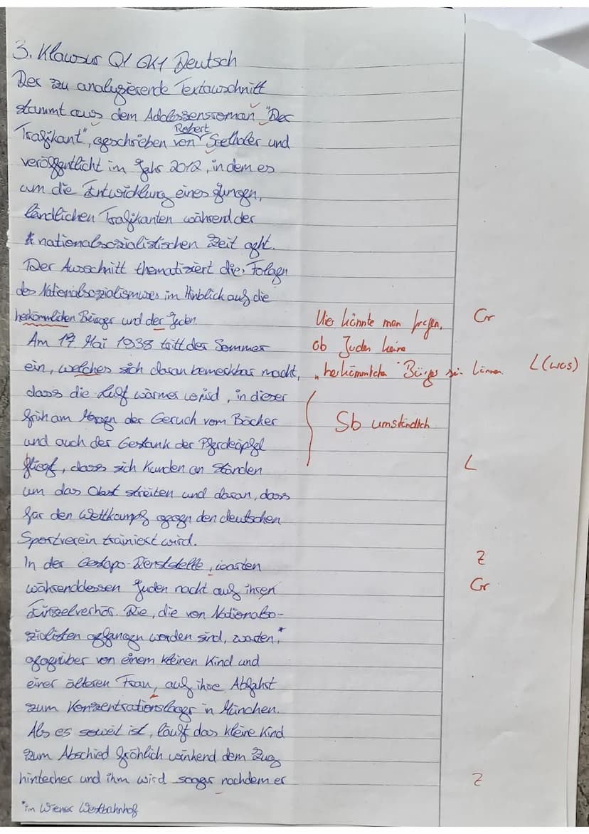 40
Aufgabenstellung:
1. Analysieren Sie den vorliegenden Textauszug bezüglich der Darstellung der politischen
Ereignisse in Österreich 1938,