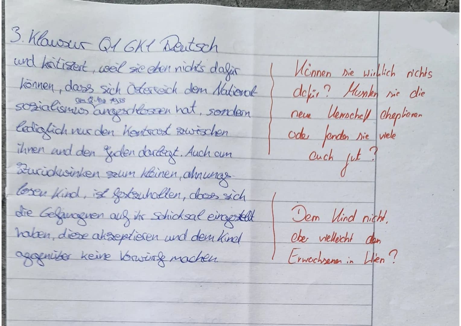 40
Aufgabenstellung:
1. Analysieren Sie den vorliegenden Textauszug bezüglich der Darstellung der politischen
Ereignisse in Österreich 1938,