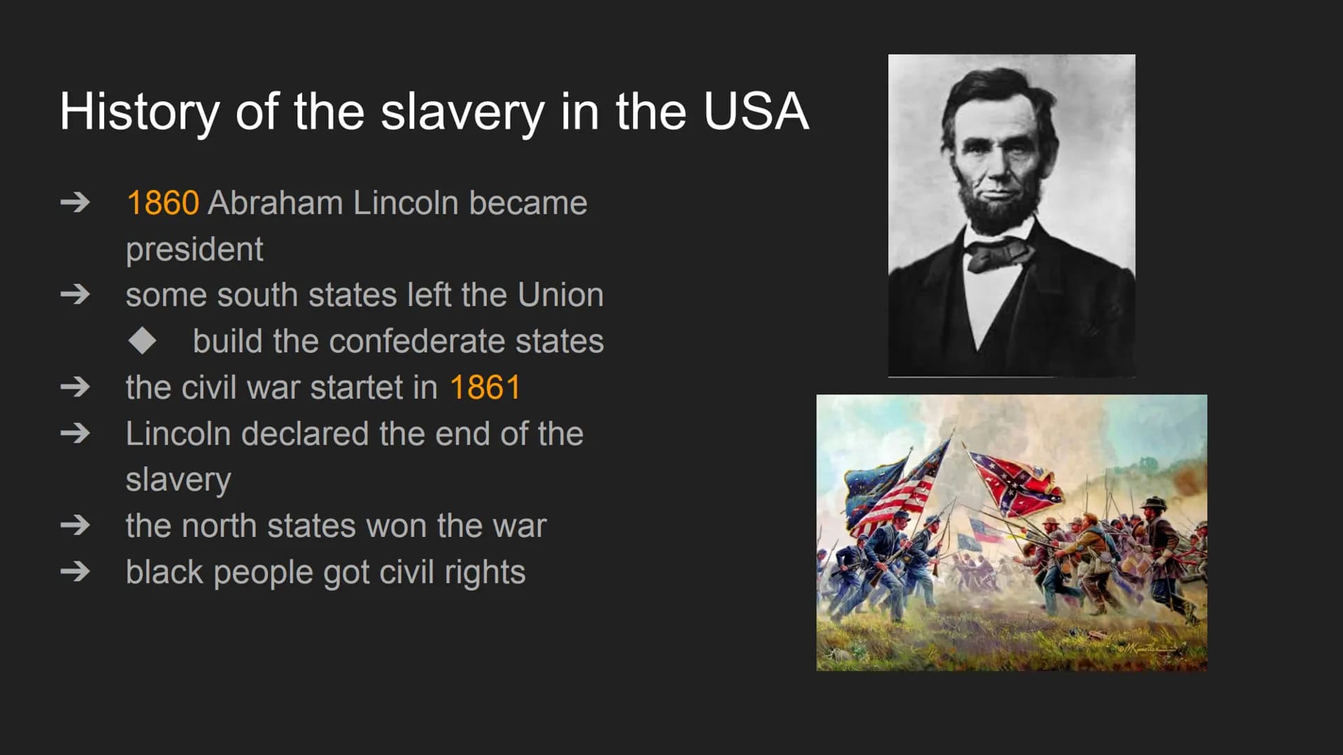 Slavery in America Structure
history of slavery in the USA
➜
→ living conditions
daily life
effects
Where can we see Slavery
nowadays?
alany