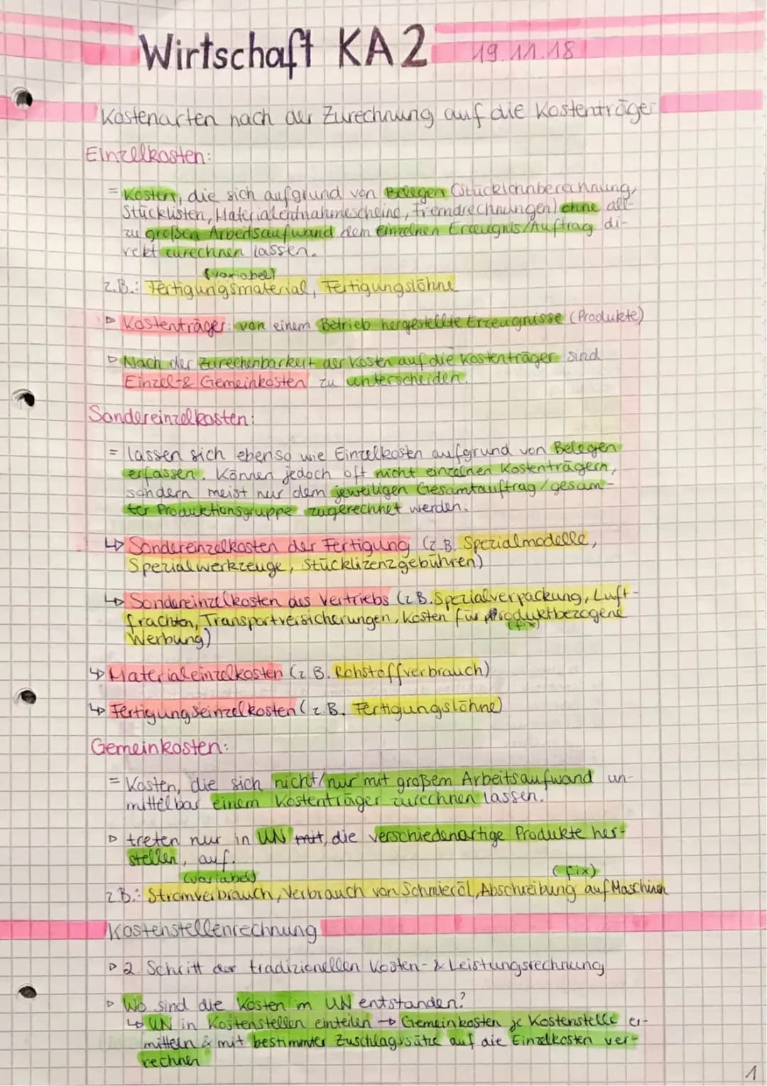 Kostenarten, Kostenstellen und Kostenträger einfach erklärt – Beispiel und Schritt-für-Schritt-Anleitungen