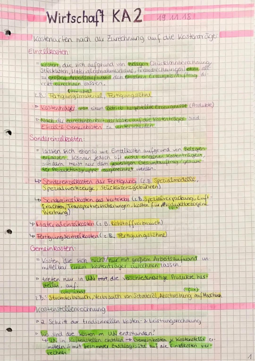 Kostenarten, Kostenstellen und Kostenträger einfach erklärt – Beispiel und Schritt-für-Schritt-Anleitungen