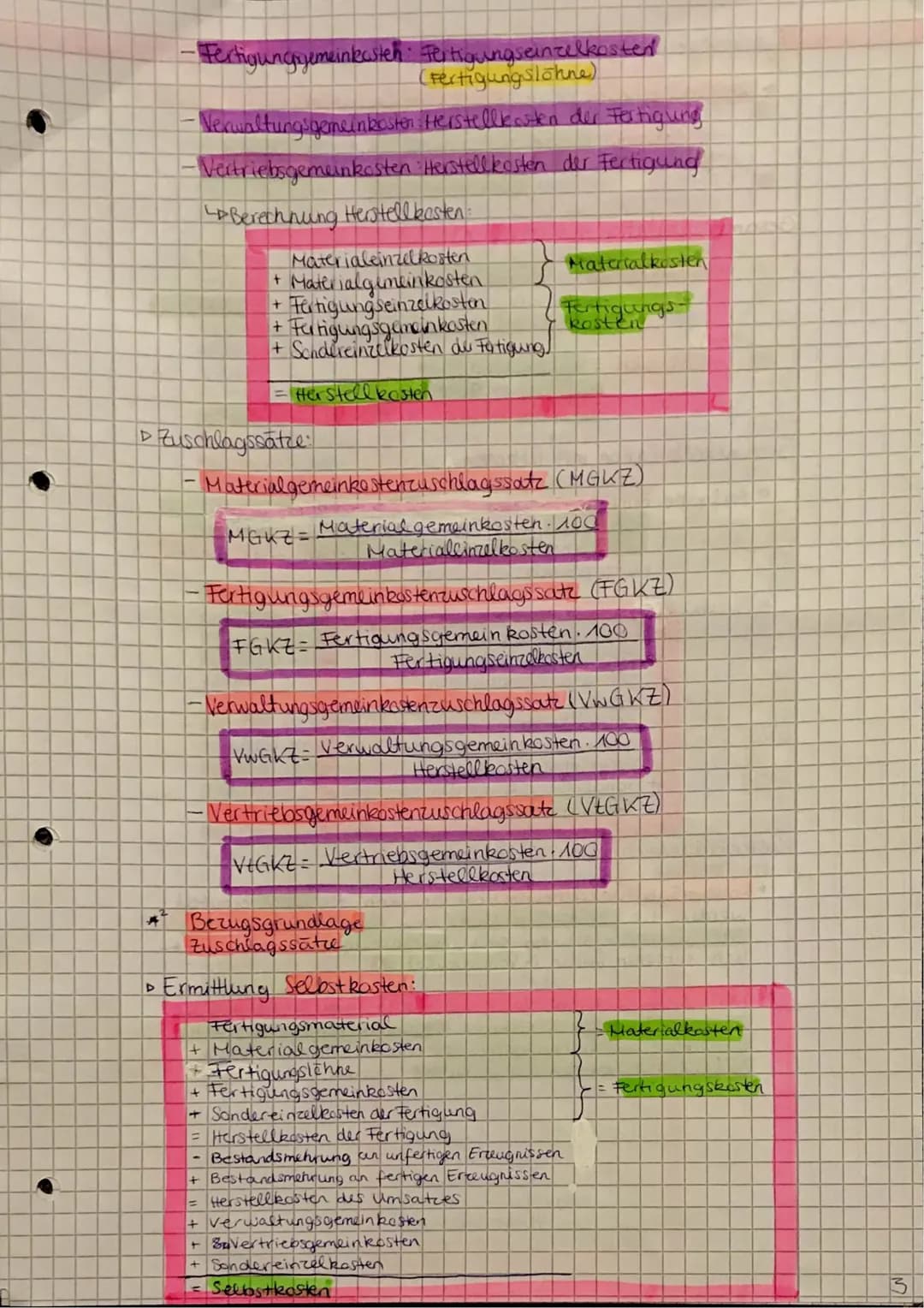 Wirtschaft KA2 ug un as
Kostenarten nach der Zurechnung auf die Kostenträger
Einzelkasten:
= Kosten, die sich aufgrund von Belegen (Stuckloh